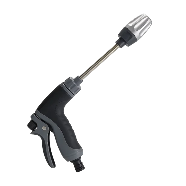 Jetterix high pressure water nozzle cleaning a car wheel