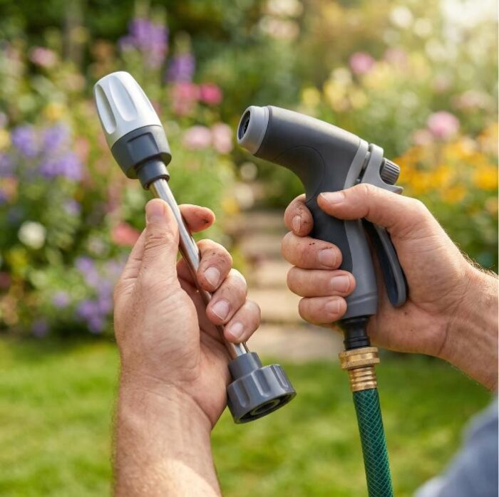 Step 2 — Connect Jetterix nozzle to your garden hose